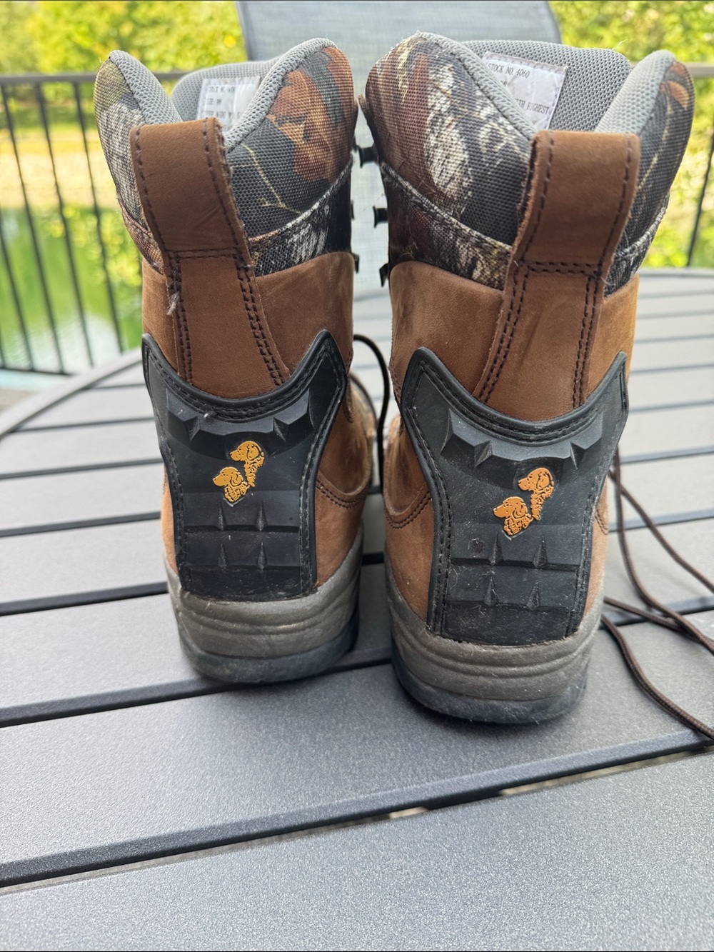 Men's Brown Camouflage Hunting Boots - Picture 7 of 10